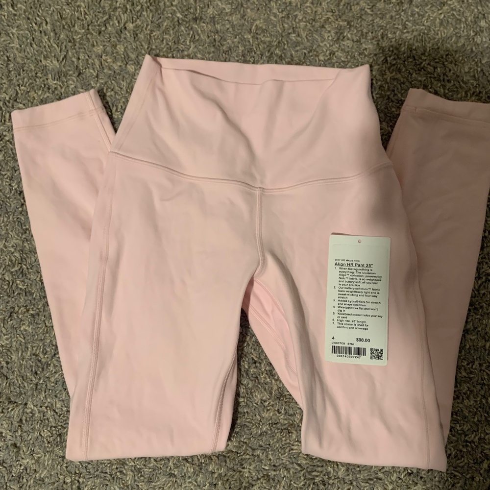 Lululemon Strawberry Milkshake Align Leggings